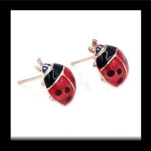 🐞NEW BRASS ENAMEL .5” STUDS HYPOALLERGENIC